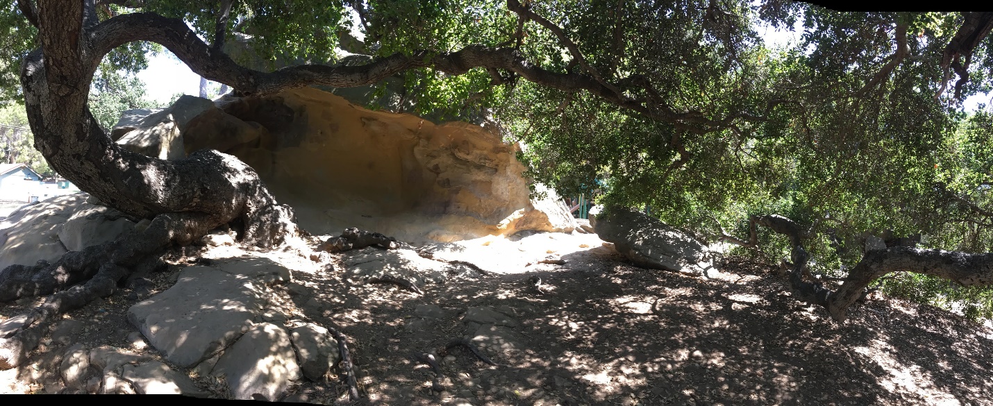 Gigantic sandstone rocks at Santa Susana (Knolls) Park