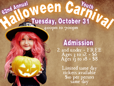 Simi Valley Halloween Carnival 2023 Flyer