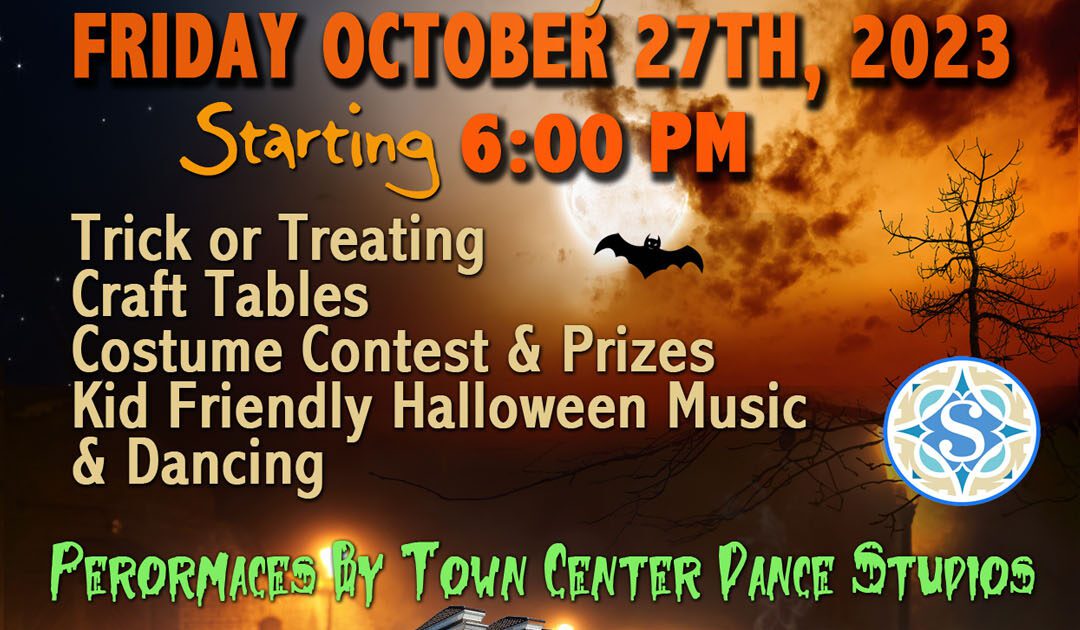Spooky Town event flyer 2023