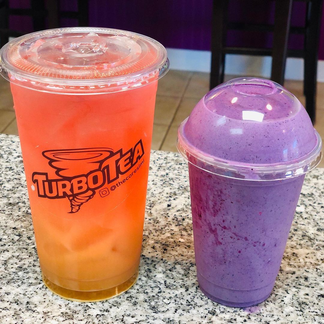 Smoothie and tea from The CORE in Simi Valley