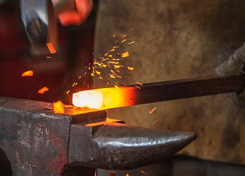 Image of metal working at Adam's Forge in Simi Valley