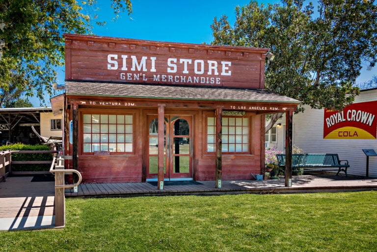 Simi Store facade with vintage design and "Gen'l Merchandise" signage in Simi Valley, CA.