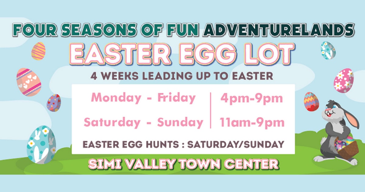 Easter Egg Hunt event at Simi Valley Town Center with fun activities and prizes.
