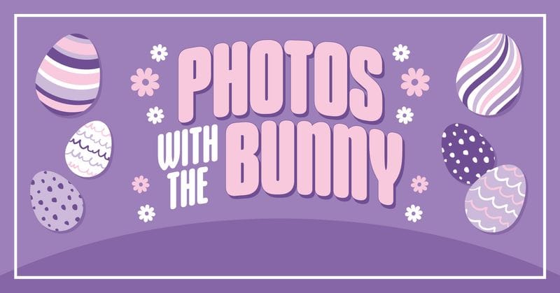 Kids with the Bunny at Simi Valley Town Center during Easter celebration.