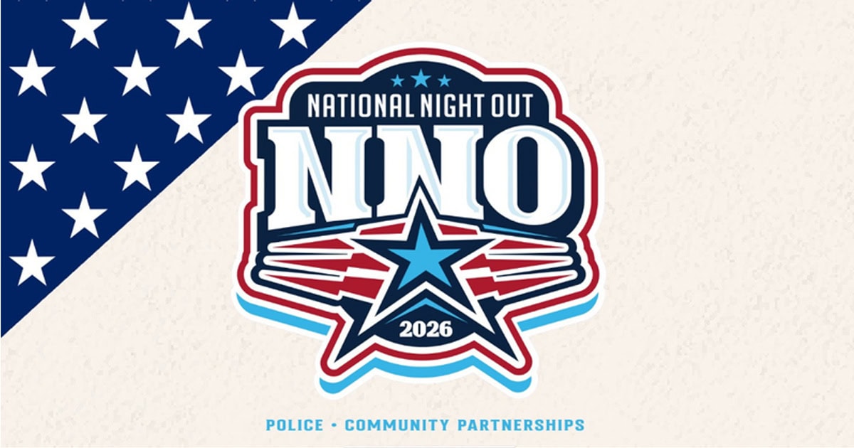 Simi Valley National Night Out 2026 logo with police and community partnership.