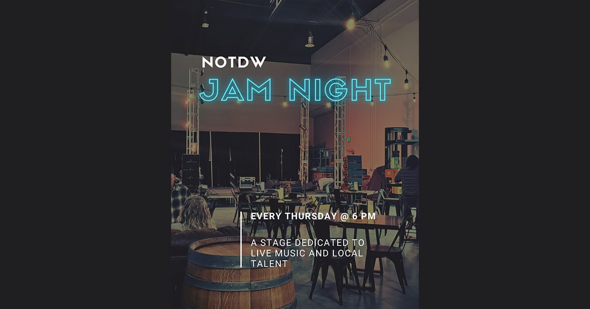 Live music event at Nectar of the Dogs in Simi Valley with neon sign.