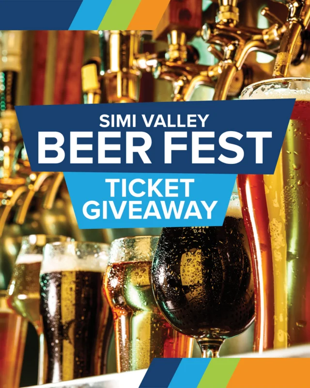 👍🍺 GIVEAWAY! Two VIP tickets to Simi’s Endless Summer Beer Fest could be yours!

Join the party on Saturday, August 29, for one of Simi Valley’s biggest summer celebrations featuring craft brews, live music, and great food.

The VIP experience includes:
✨ Early entry
🥃 VIP tasting glass + lanyard
🍻 VIP-exclusive beers
🥨 VIP snacks
🚻 VIP restrooms

Here's how to enter for your chance to win:
👍Like this post
🗨️Comment "BEERFEST" 

Additional details:
▶️Giveaway runs August 10-14
▶️One winner will be chosen at random and notified via DM or email.
▶️Open to U.S. residents ages 21+. 
▶️This giveaway is not sponsored, endorsed, or administered by, or associated with Facebook/Instagram. Official contest rules at https://www.visitsimivalley.com/official-contest-rules.